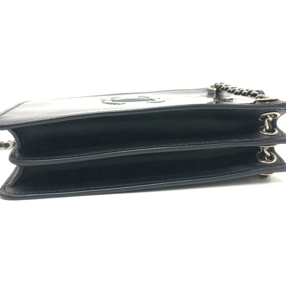 CHANEL Black Logo Shoulder Bag